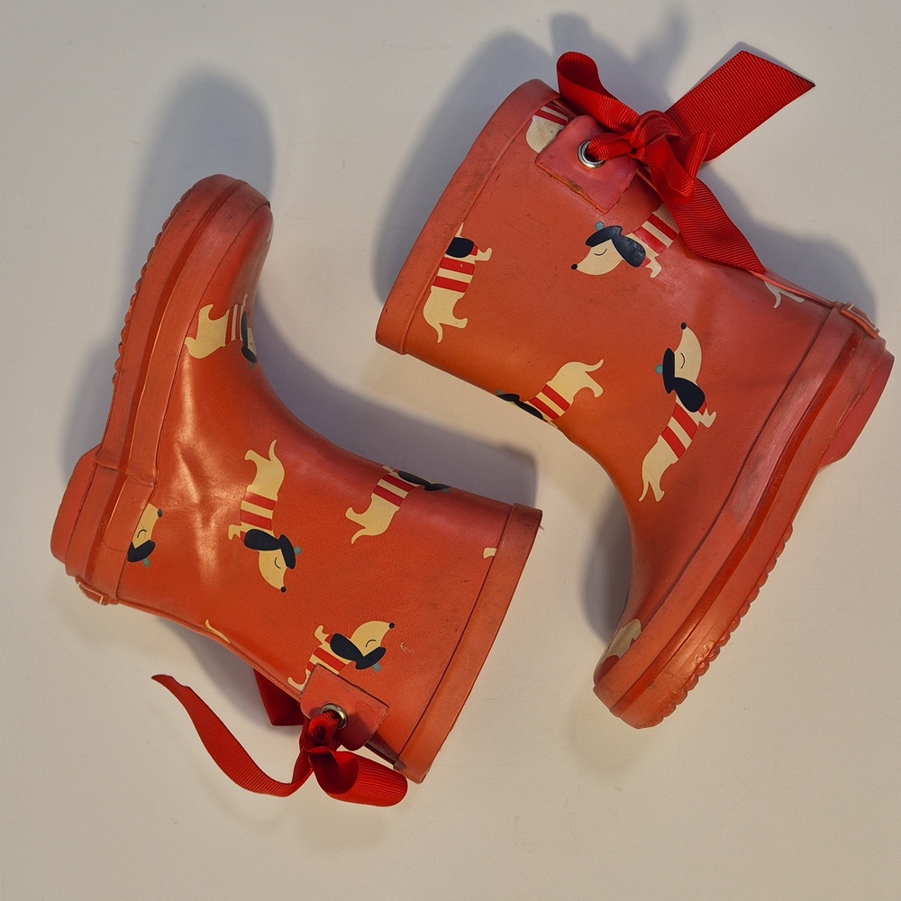 Jacadi Dog Print Rain Boots